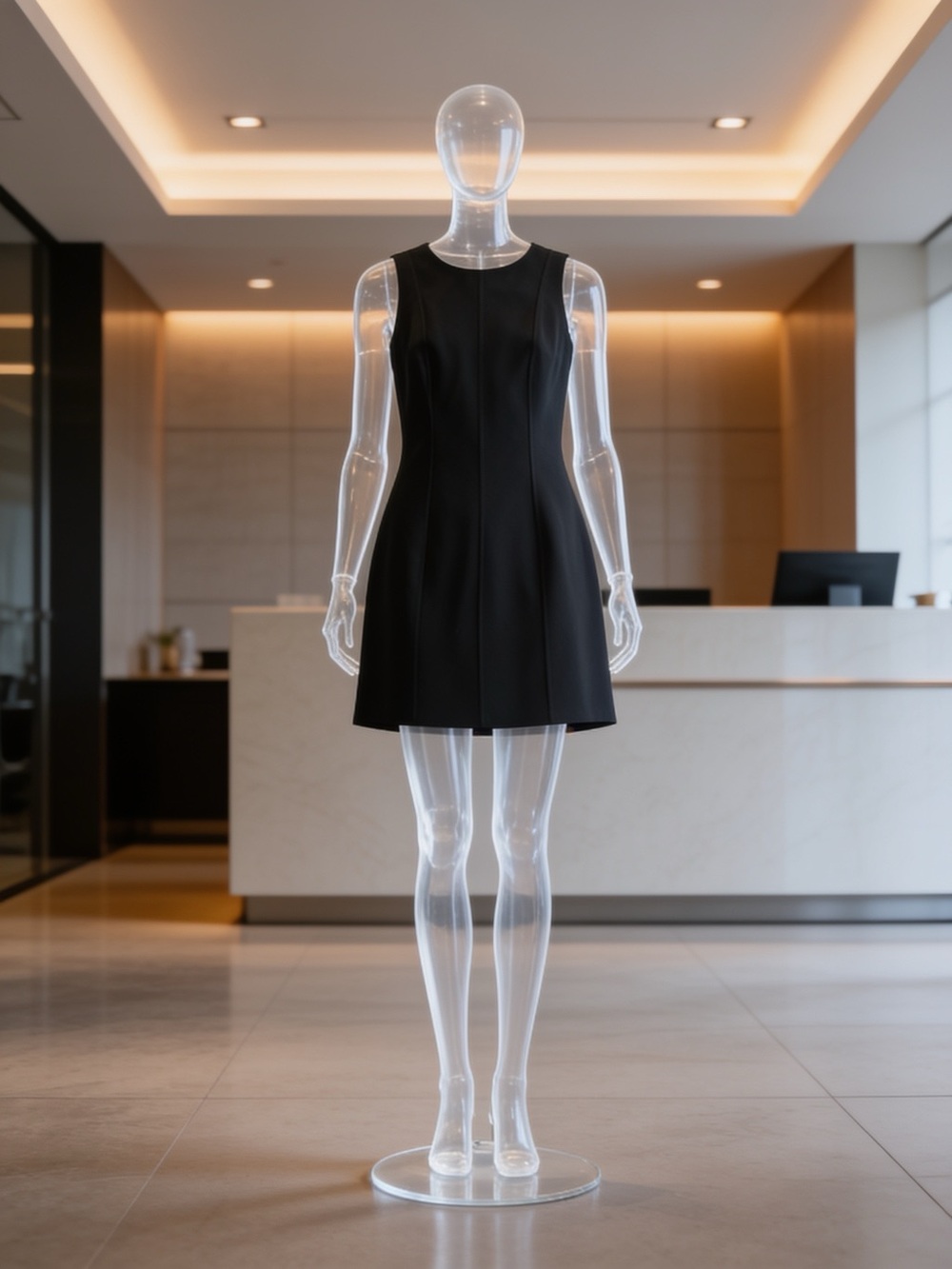A New Day Black Sleeveless Dress – Juniors Size 17 - Picture 2 of 5